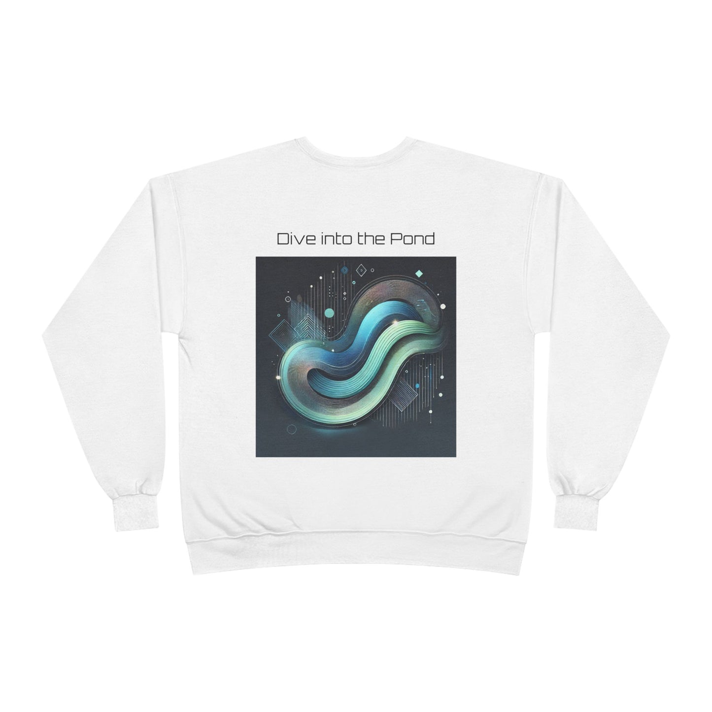 Crewneck Sweatshirt - Crypto Pond Abstract Design - For The Frens