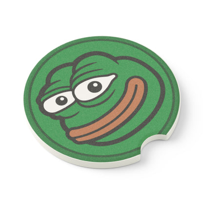 Car Coaster with Pepecoin Frog Logo