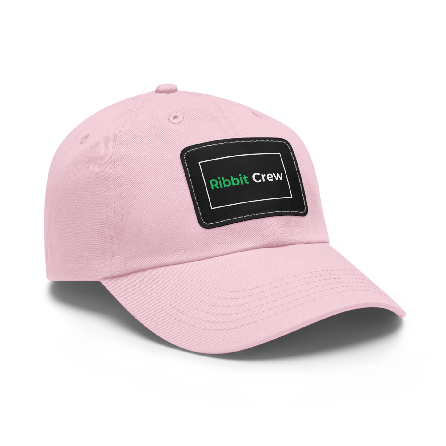 Dad Hat - Ribbit Crew Pepecoin Hodlers Leather Patch