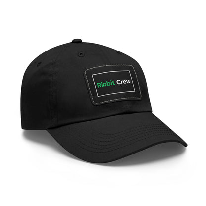 Dad Hat - Ribbit Crew Pepecoin Hodlers Leather Patch