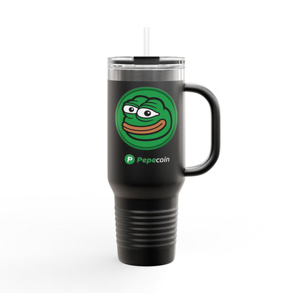 Pepecoin Insulated Travel Mug, 40oz - Branded Design