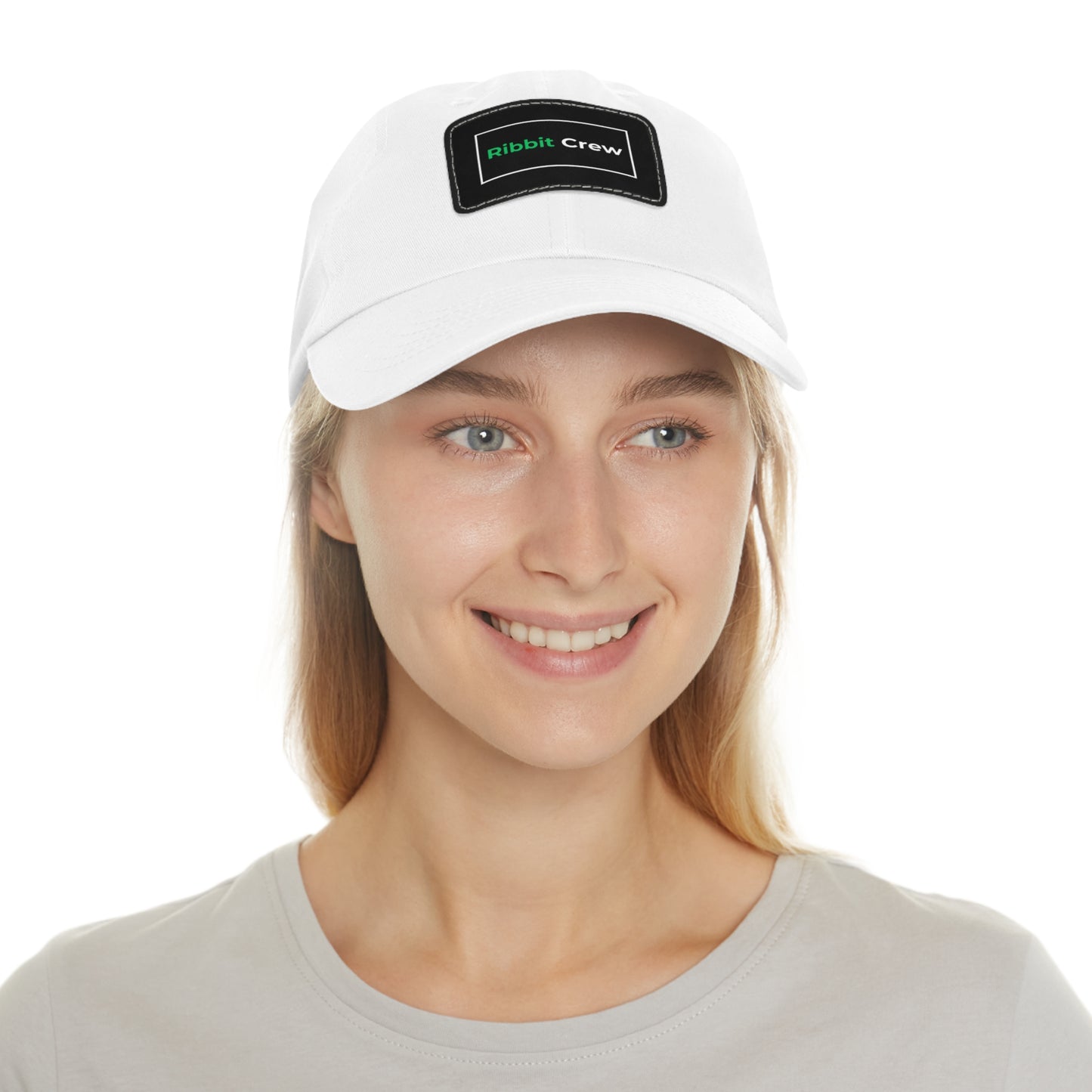 Dad Hat - Ribbit Crew Pepecoin Hodlers Leather Patch