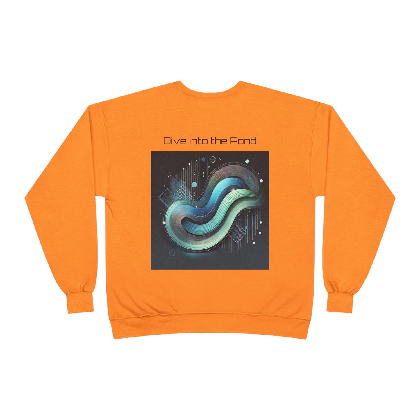 Crewneck Sweatshirt - Crypto Pond Abstract Design - For The Frens