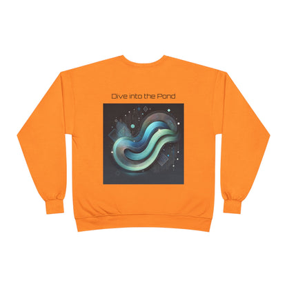 Crewneck Sweatshirt - Crypto Pond Abstract Design - For The Frens