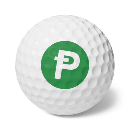 Golf Balls Pepecoin Branded, 6pcs for Frens on the Green