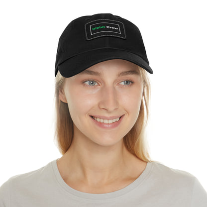 Dad Hat - Ribbit Crew Pepecoin Hodlers Leather Patch