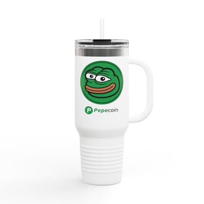 Pepecoin Insulated Travel Mug, 40oz - Branded Design