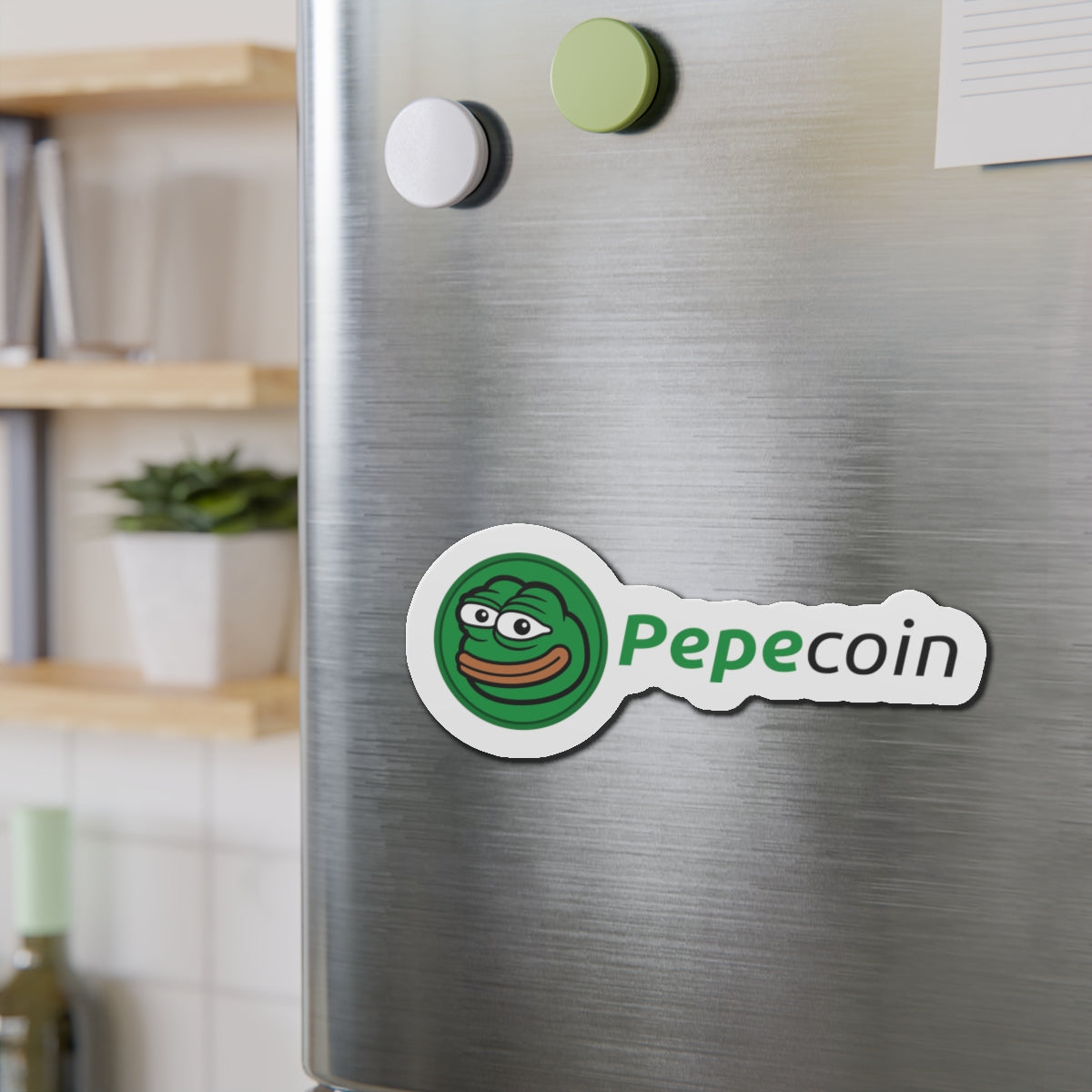 Die-Cut Magnets - Pepecoin Frog Frens