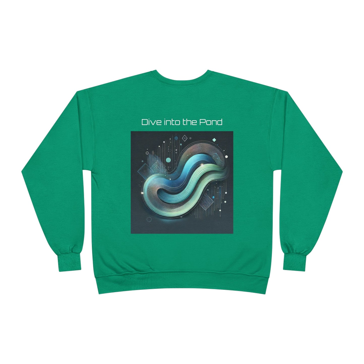 Crewneck Sweatshirt - Crypto Pond Abstract Design - For The Frens