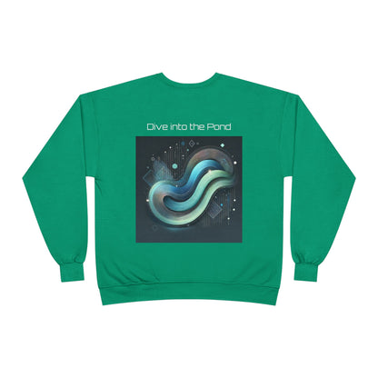 Crewneck Sweatshirt - Crypto Pond Abstract Design - For The Frens