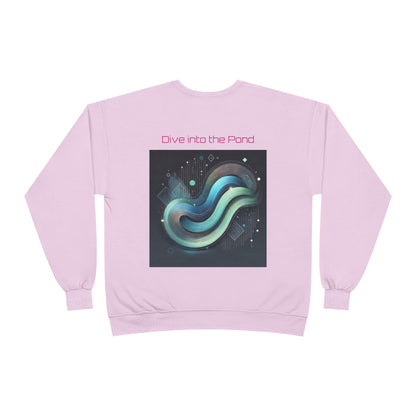 Crewneck Sweatshirt - Crypto Pond Abstract Design - For The Frens