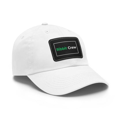 Dad Hat - Ribbit Crew Pepecoin Hodlers Leather Patch