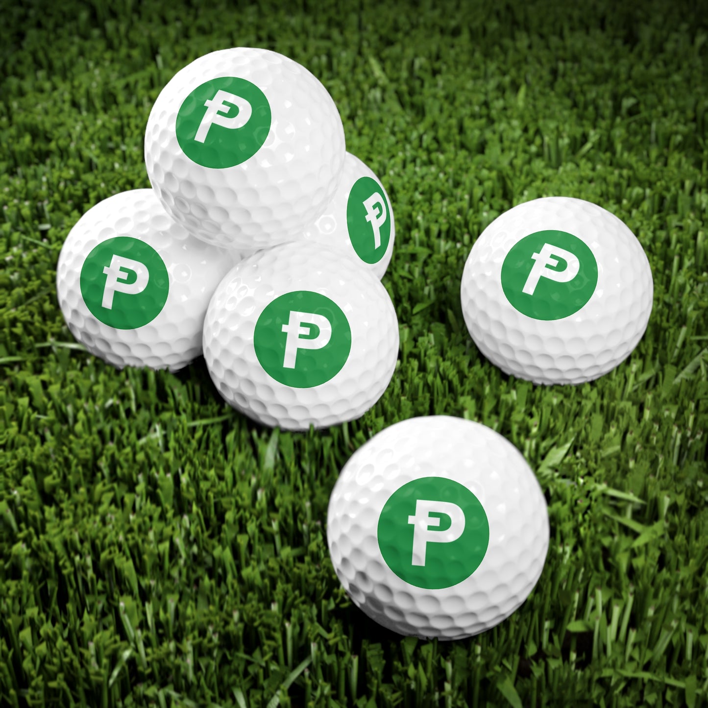 Golf Balls Pepecoin Branded, 6pcs for Frens on the Green